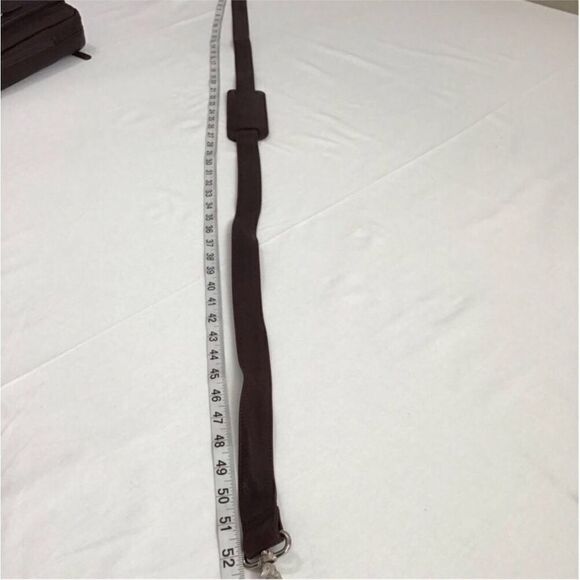 Levenger Brown Laptop Bag Briefcase Adjustable Shoulder Strap - Picture 11 of 12